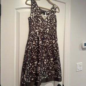 Banana Republic Brown and Cream Dress